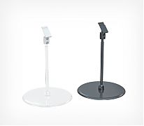 Держатель кассет цен PC-BASE-XL-CLIP подс.круг 90мм ножк 100 прозр держатель кассет цен на большой круглой подставке
